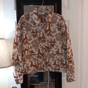 Sonoma Brown and White Textured Jacket